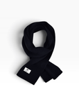 Merino-Wollschal 'NURA' - Schwarz