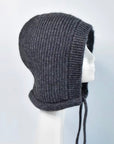 Balaclava 'Alva' aus Wolle - Dunkelgrau
