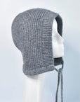Balaclava 'Alva' aus Wolle - Grau