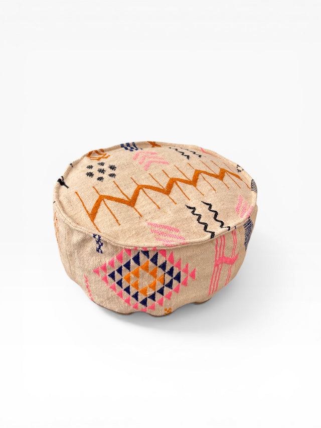 Bodenkissen - Colorful Line Round - Hakim