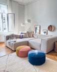 Bodenkissen - Bold Line Round - Nila