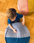 Bodenkissen - Bold Line Round - Nila