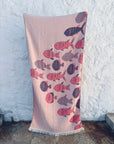 STRANDHANDTUCH - BADETUCH - 'RIVA' - NAVY/OPFF_WHITE