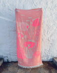STRANDHANDTUCH - BADETUCH - 'RIVA' - PINK/ROSA
