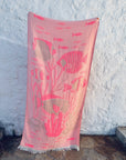 STRANDHANDTUCH - BADETUCH - 'RIVA' - PINK/ROSA