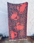 STRANDHANDTUCH - BADETUCH - 'RIVA' - PINK/NAVY