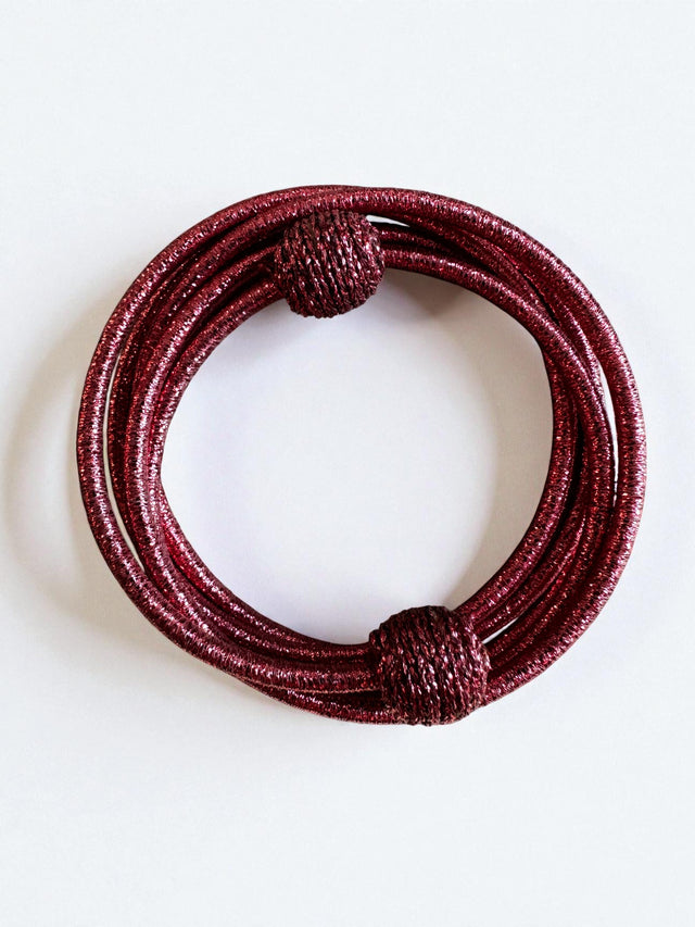 Armreif - Spirale - Bordeaux schimmernd