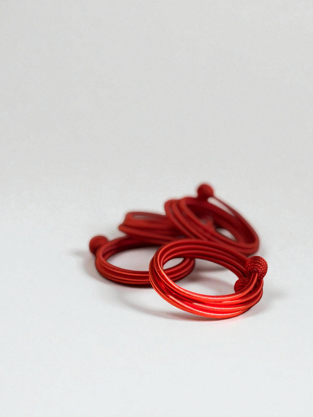 Armreif - Spirale - orange