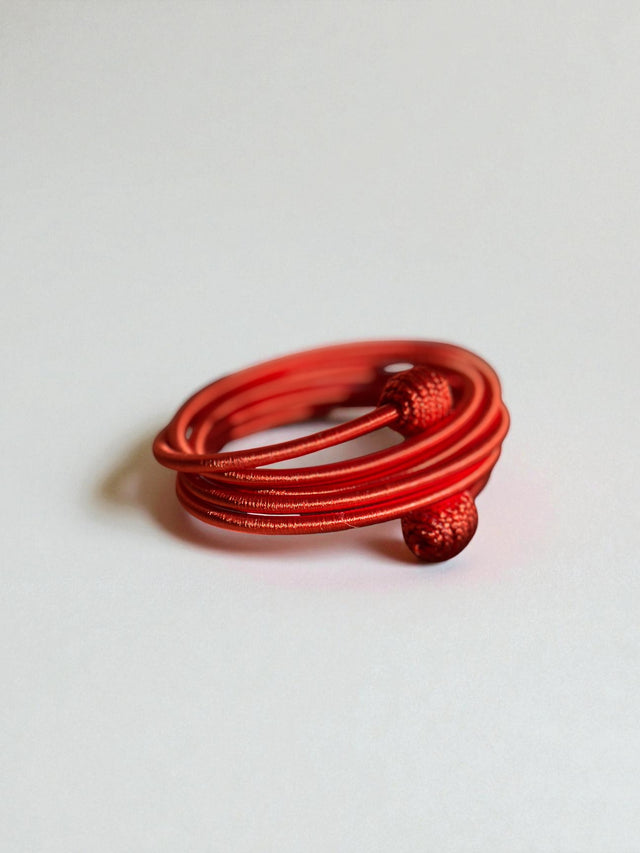 Armreif - Spirale - orange