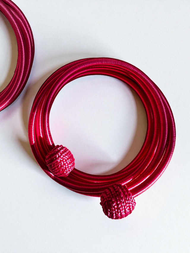 Armreif - Spirale - pink