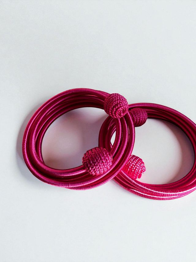 Armreif - Spirale - pink