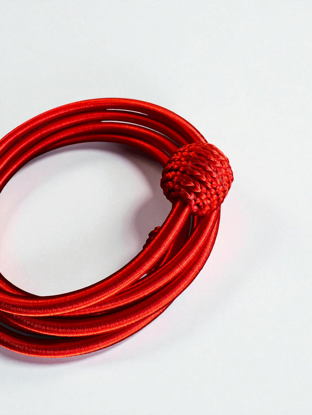 Armreif - Spirale - rot