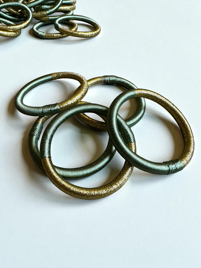 Armreif - Salbei-gold