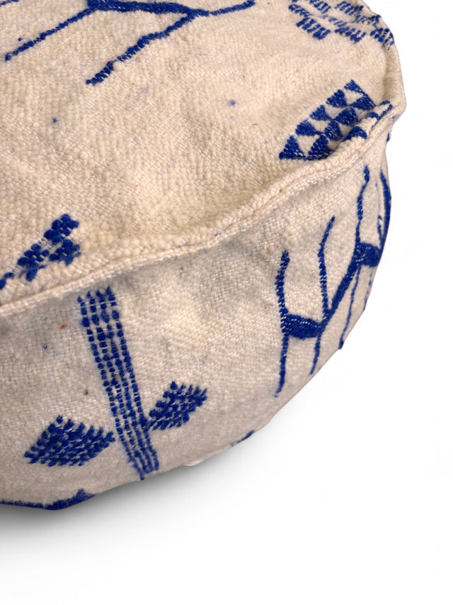 Bodenkissen Rund - Mila Blau I