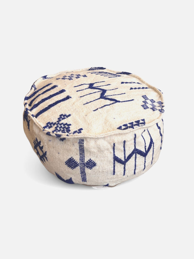 Bodenkissen Rund - Mila Blau I
