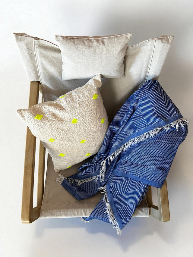 Decke - Leyla Line - blau