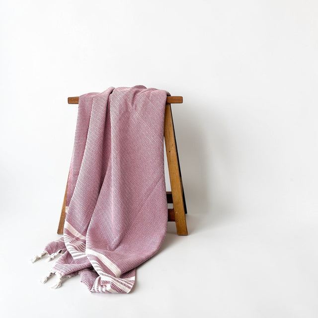 LEY! Plaid - Zickzack - Aubergine