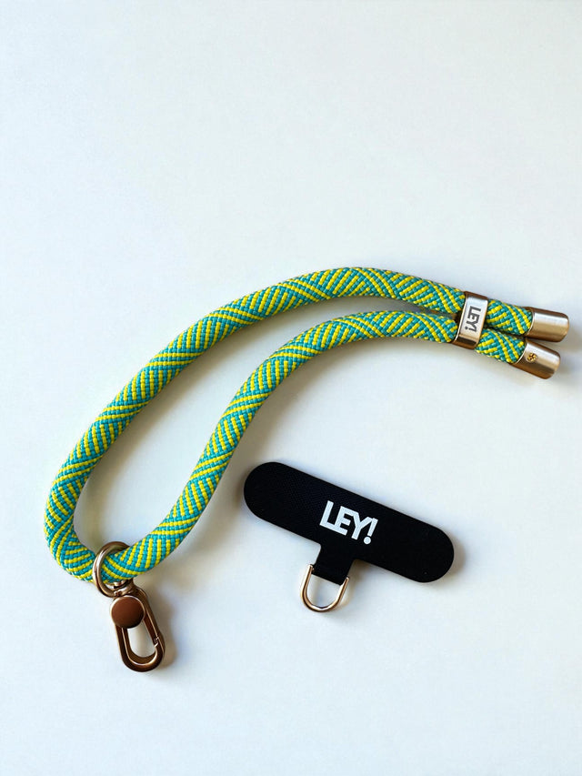 LEY! Schlüsselanhänger Gelb-blau