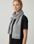 Merino-Wollschal 'NURA' - Grau