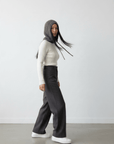 Balaclava 'Alva' aus Wolle - Toffee