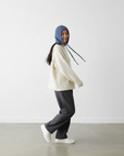 Balaclava 'Alva' aus Wolle - Blau