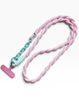 Lange Handykette 'LOLA' - Türkis-Rosa