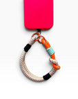 Schlüsselanhänger - Handykette 'LUJA' - Beige-Orange
