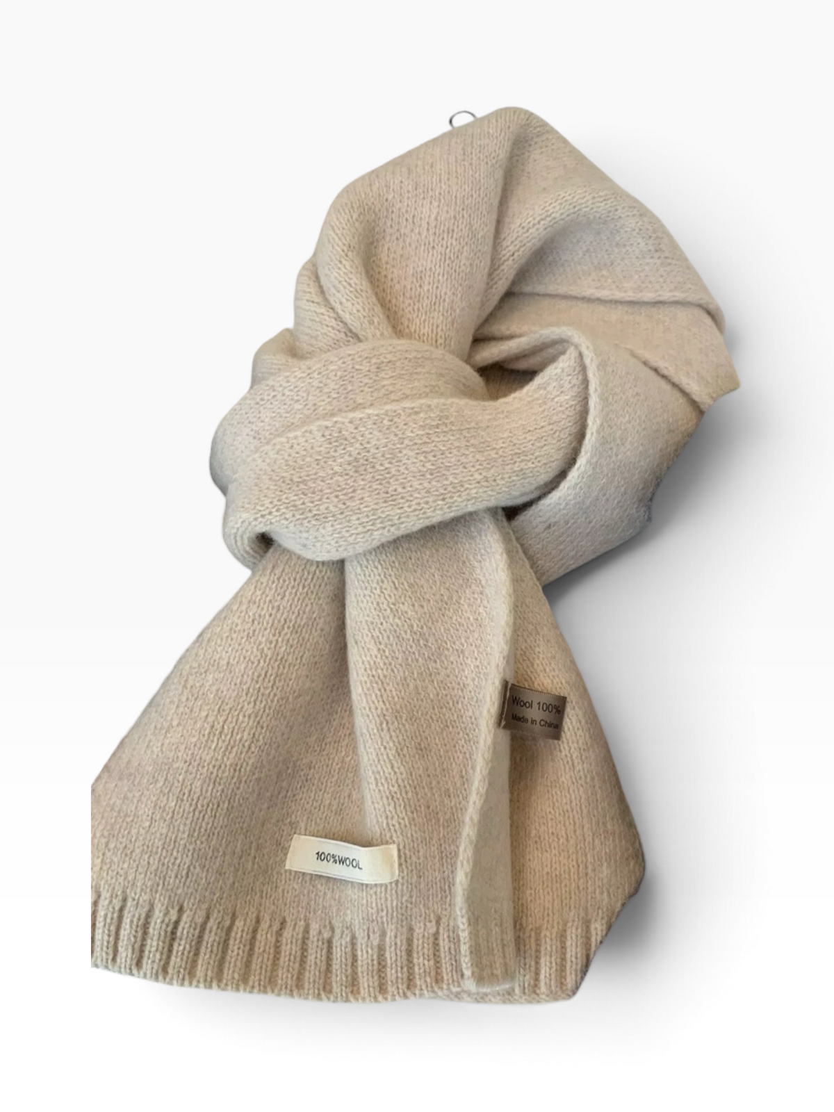 Merino-Wollschal 'NURA' - Creme