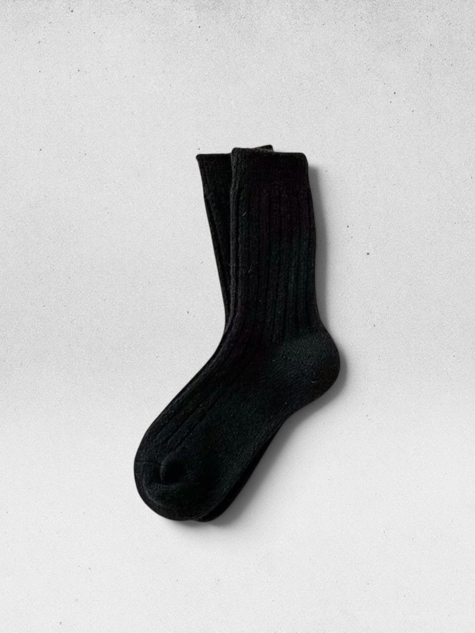 Wollsocken 'SOLA' - Schwarz