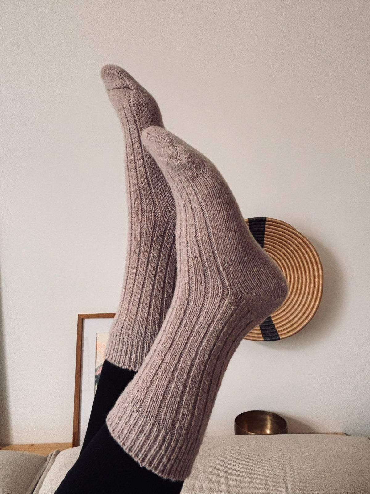 Wollsocken 'SOLA' - Mint