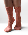 Wollsocken 'SOLA' - Terracotta