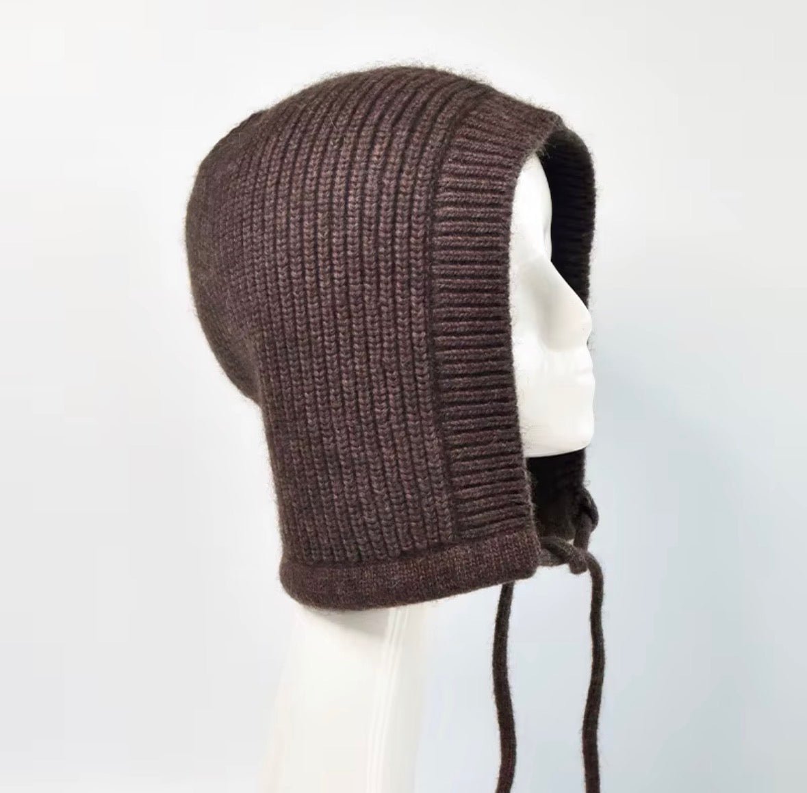 Balaclava 'Alva' aus Wolle - Braun