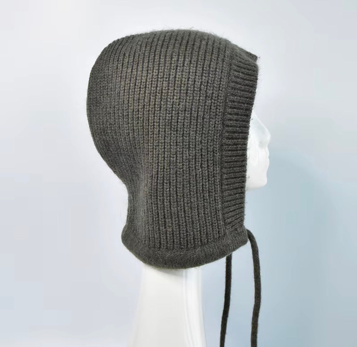 Balaclava 'Alva' aus Wolle - Oliv