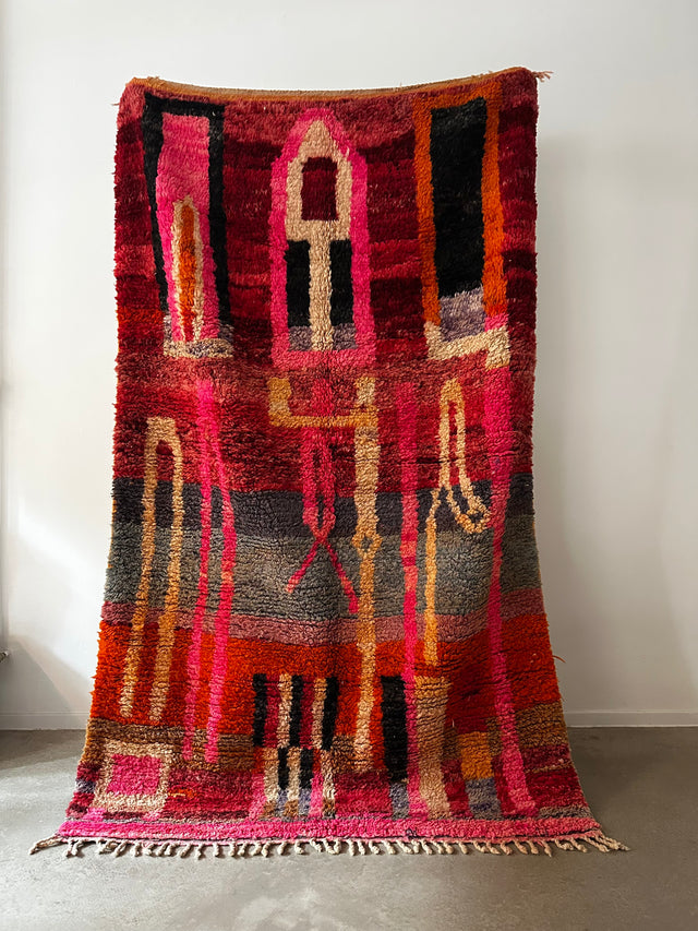 Berber Teppich - Rosa - 1,55 x 2,55m