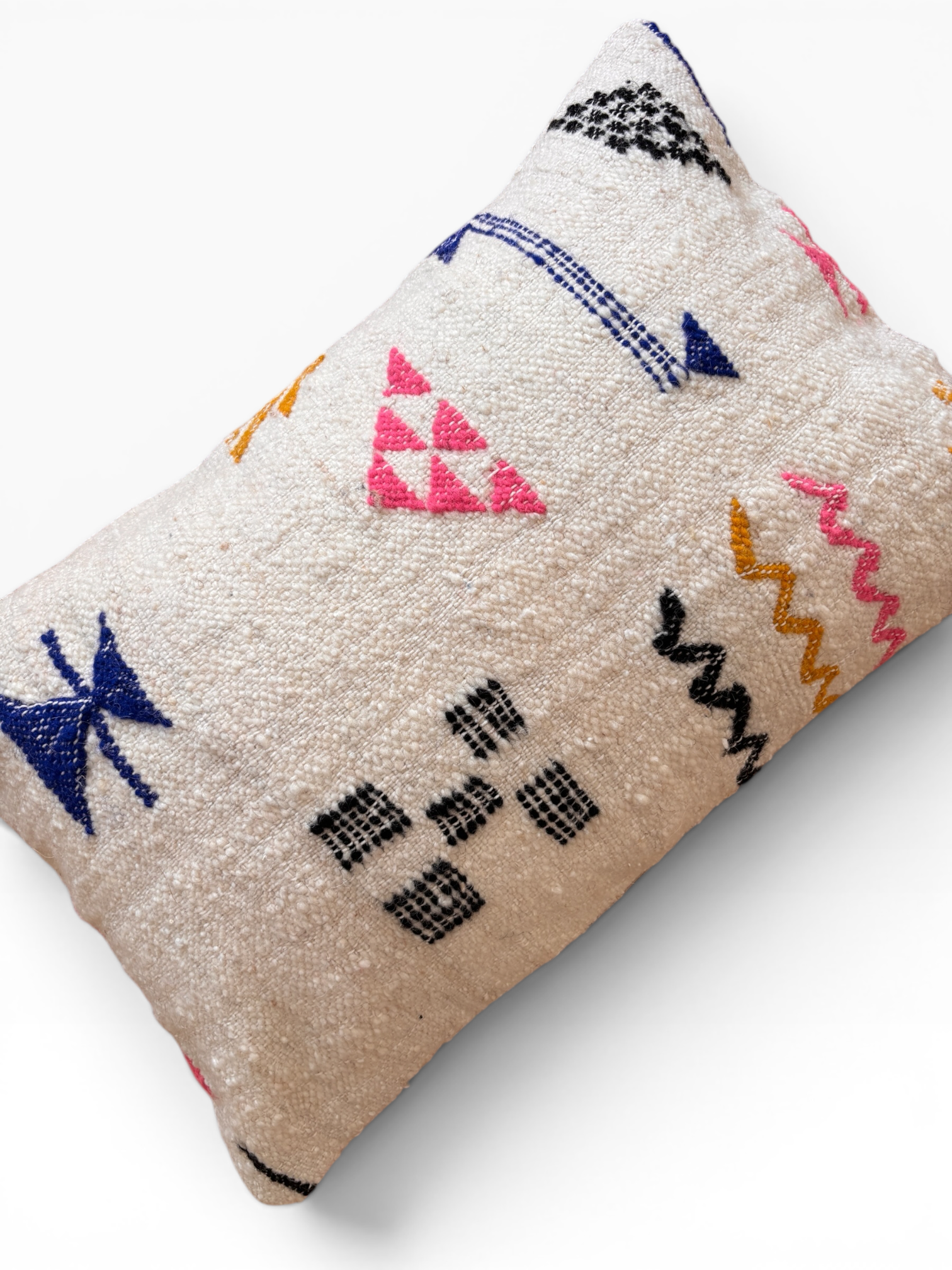 LEY! Kissen – Colorful Line 40 x 60 cm, weißer Bezug mit bunten geometrischen Mustern, Marke: LEY!.