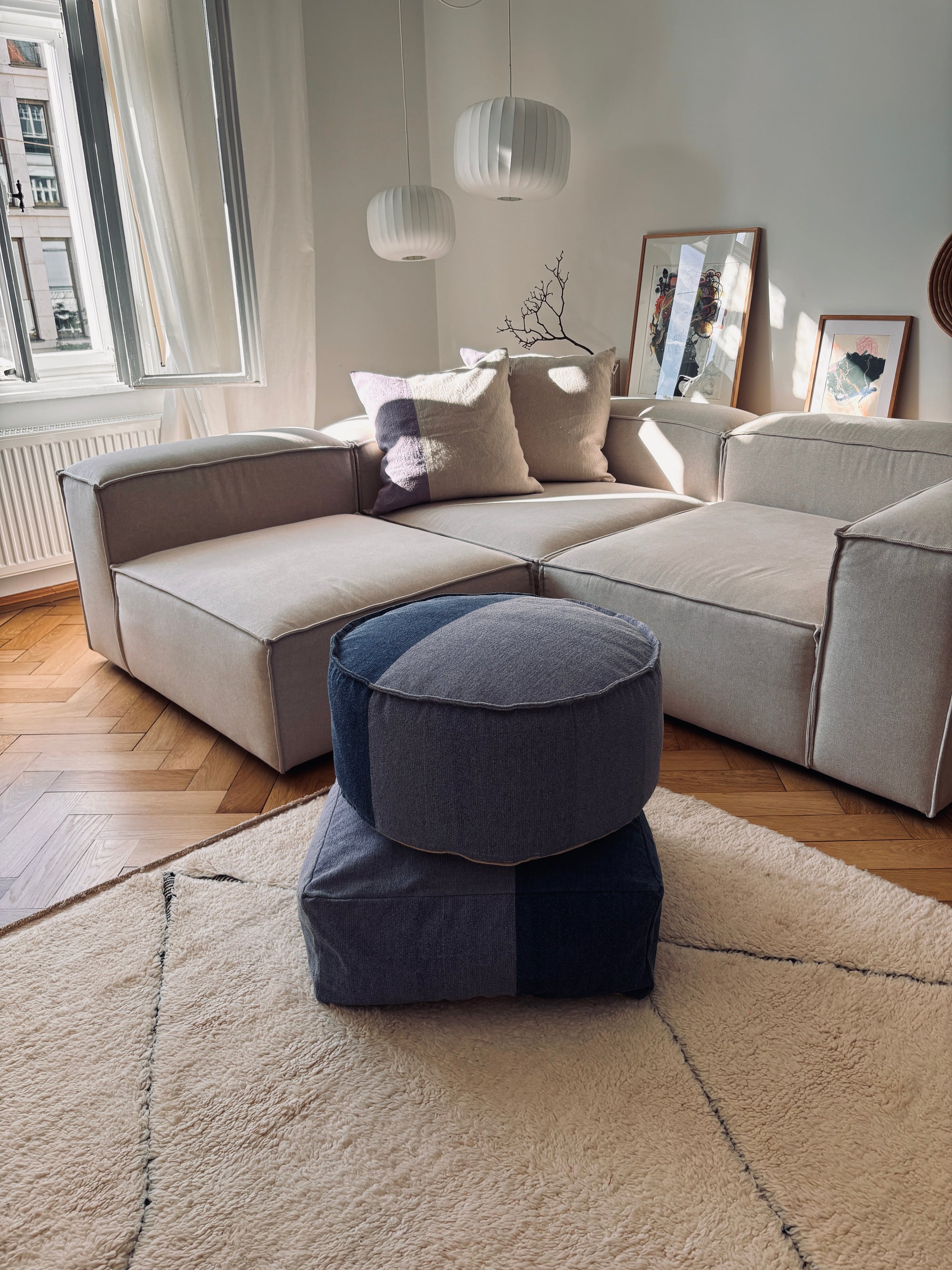 Bodenkissen - Bold Line - Nila