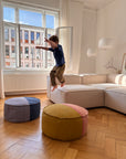 Bodenkissen - Bold Line Round - Nila