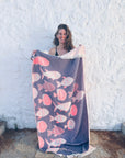 STRANDHANDTUCH - BADETUCH - 'RIVA' - NAVY/OPFF_WHITE