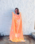 STRANDHANDTUCH - BADETUCH - 'RIVA' PEACH/GELB