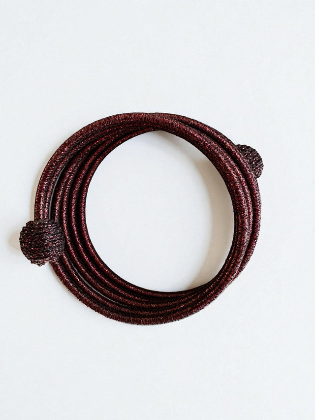 Armreif - Spirale - braun schimmernd