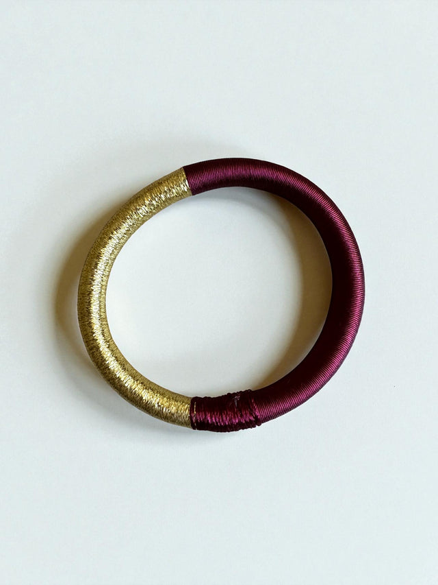 Armreif - burgunder-gold