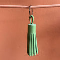 Leder-Schlüsselanhänger - mintgrün