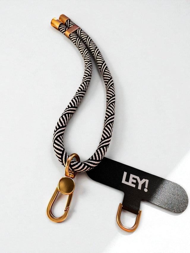 LEY! Schlüsselanhänger Schwarz-weiß