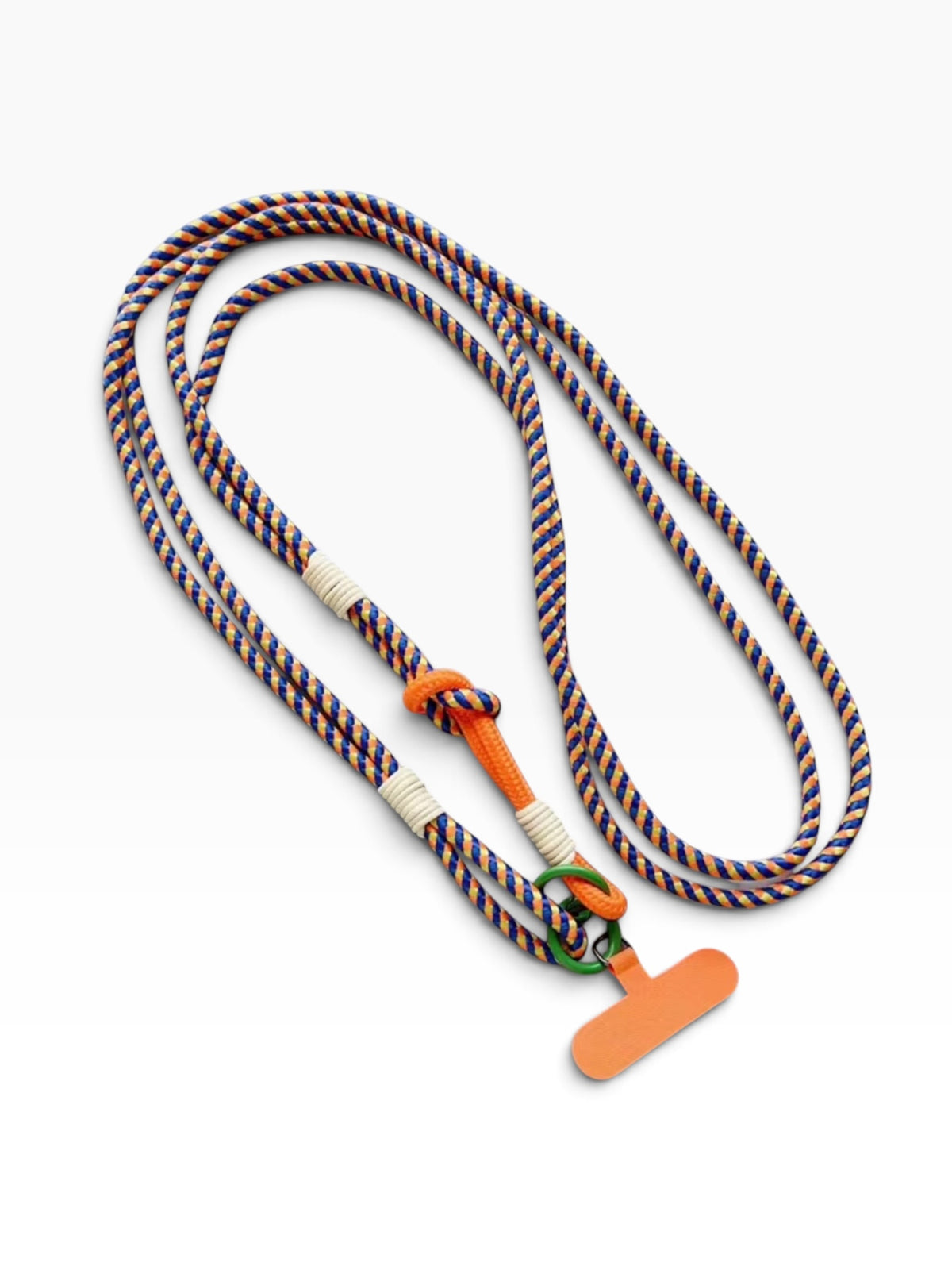 Lange Handykette 'LINA' - Orange-Blau