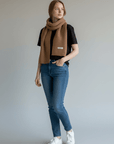 Merino-Wollschal 'NURA' - Sand