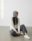 Balaclava 'Alva' aus Wolle - Grau