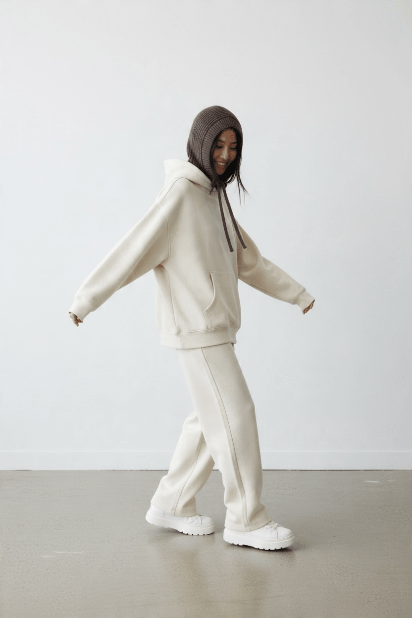 Balaclava 'Alva' aus Wolle - Braun