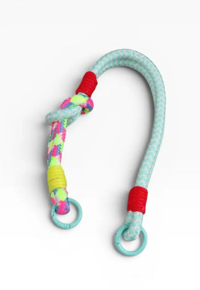 Schlüsselanhänger - Handykette 'LUJA' - Blau-Weiß