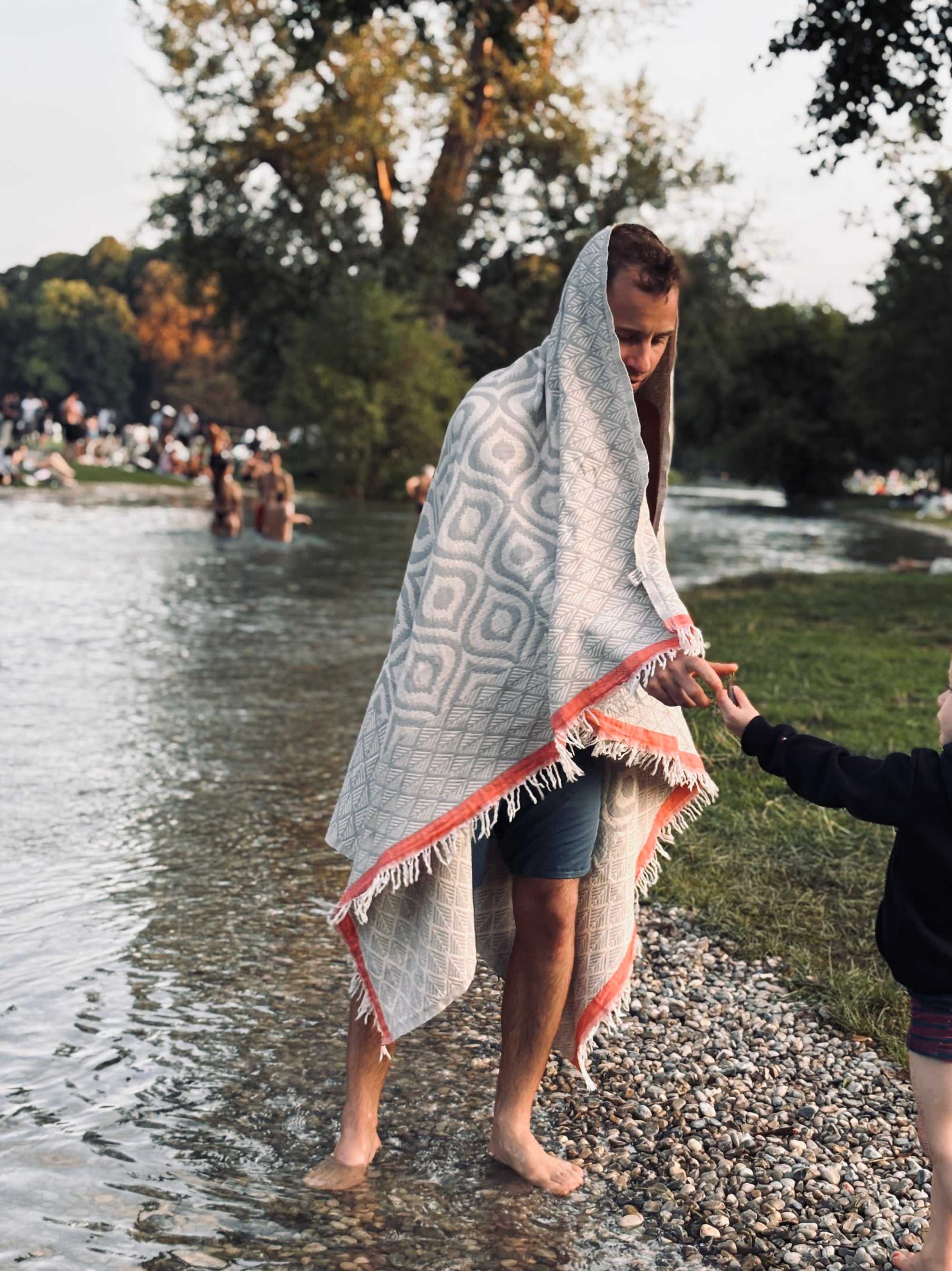 großes badetuch aus baumwolle von ley in muenchen 