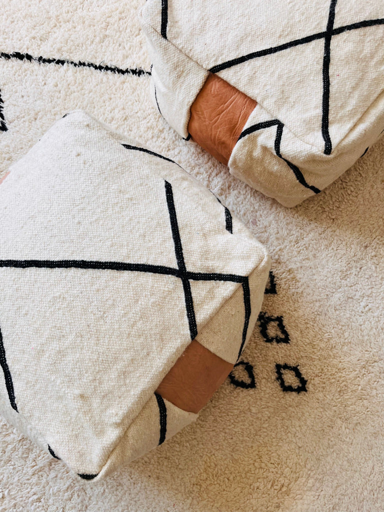 ley bodenkissen handgefertigt aus reiner schurwolle hergestellt in marokko